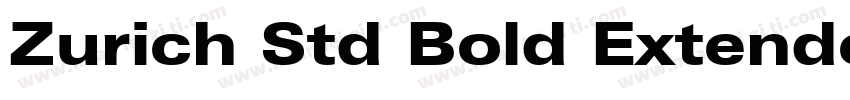 Zurich Std Bold Extended字体转换